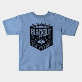 Deep Rock Galactic- Black Out Stout Inspired Logo Kids T-Shirt